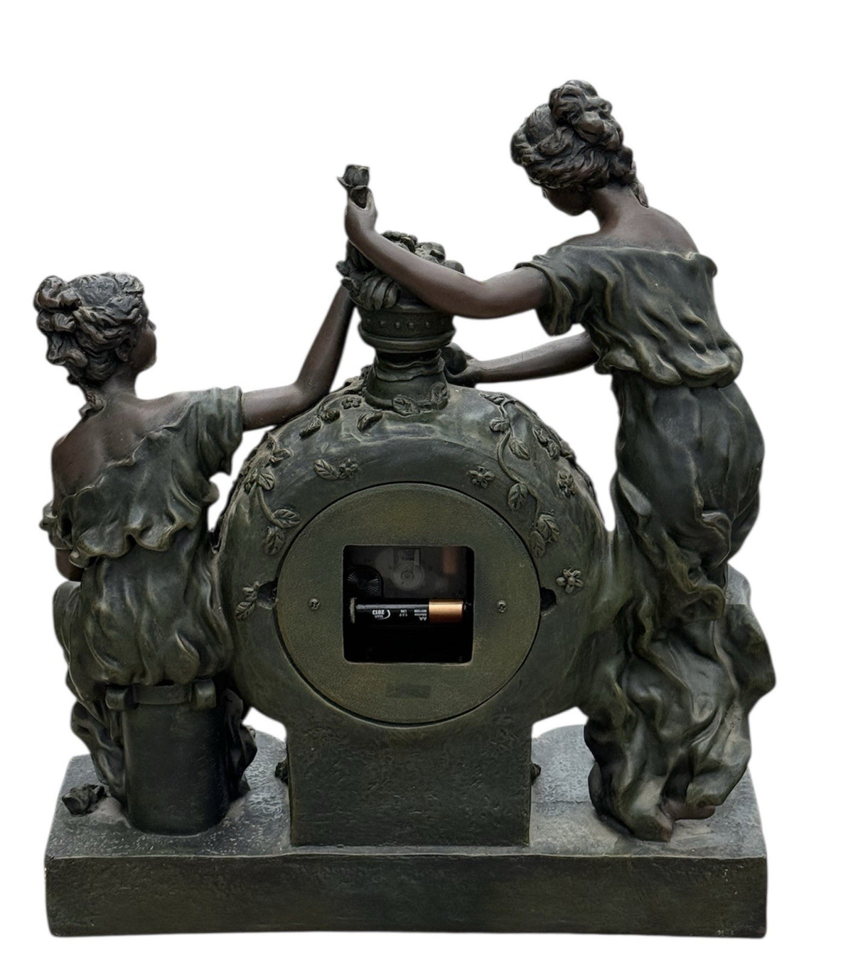 Vintage Juliana Cast Bronze Mantel Clock