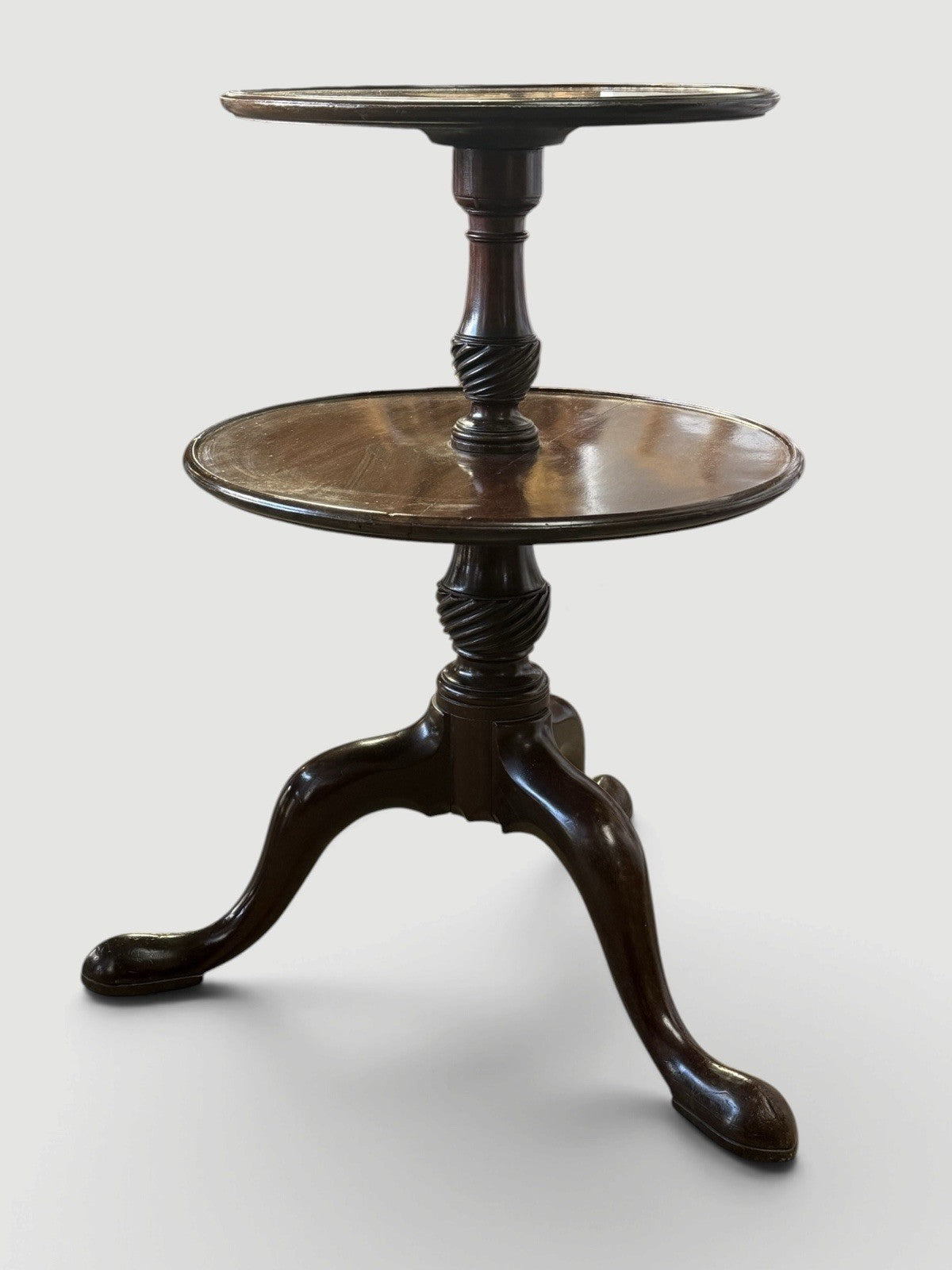 Antique George III Mahogany Dumb Waiter Georgian Serving Stand Circa 1770