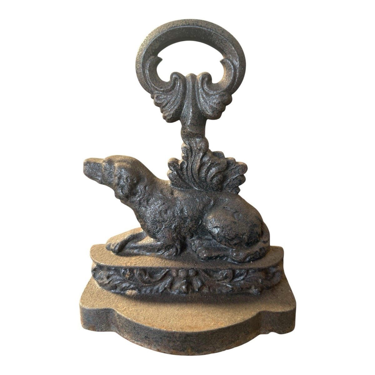 Cast Iron Dog Door Stop 