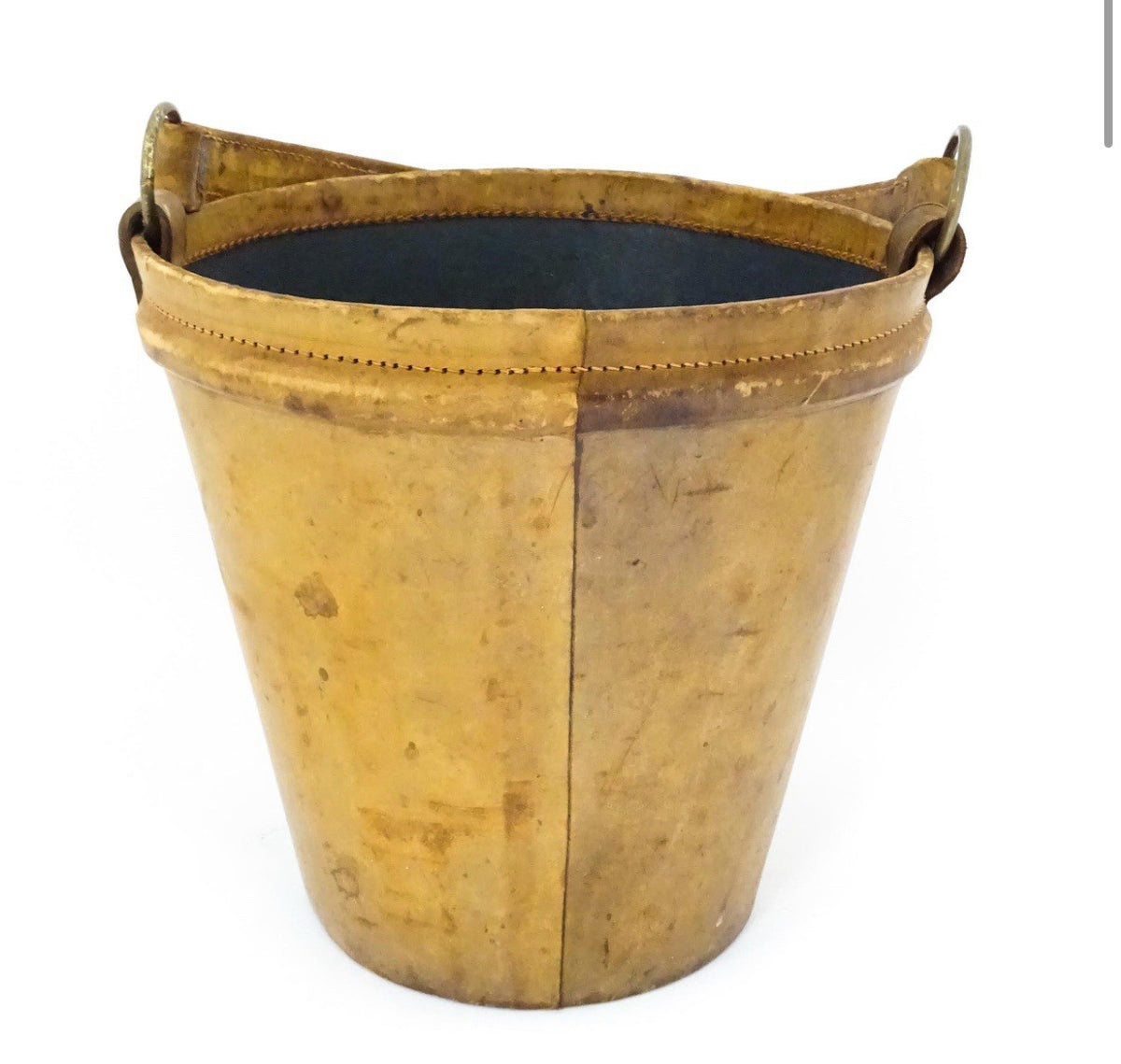 Antique Leather Lined Fire Bucket 