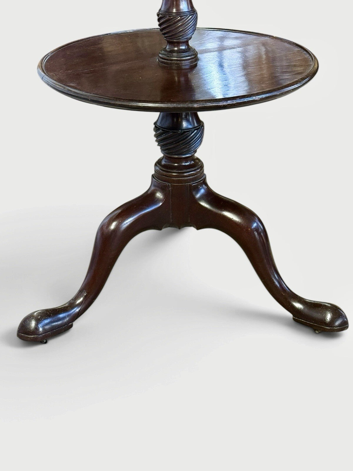 Antique George III Mahogany Dumb Waiter Georgian Serving Stand Circa 1770