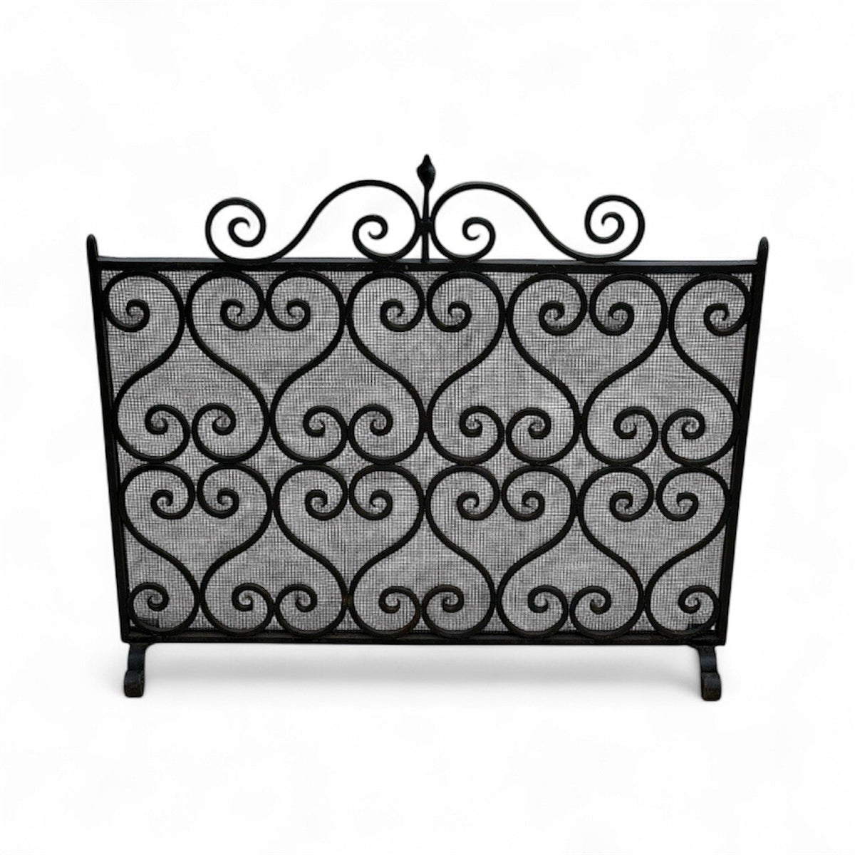 Antique Wrought Iron Fire Screen