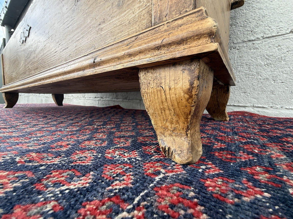 Antique Pine Blanket Box Musket Chest Gun Case 
