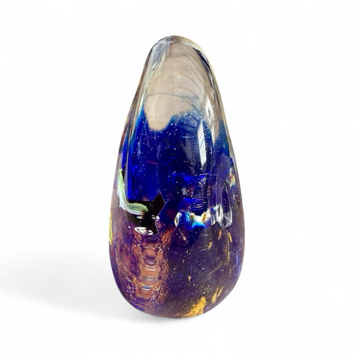 Art Glass Murano Style Aquarium Paperweight