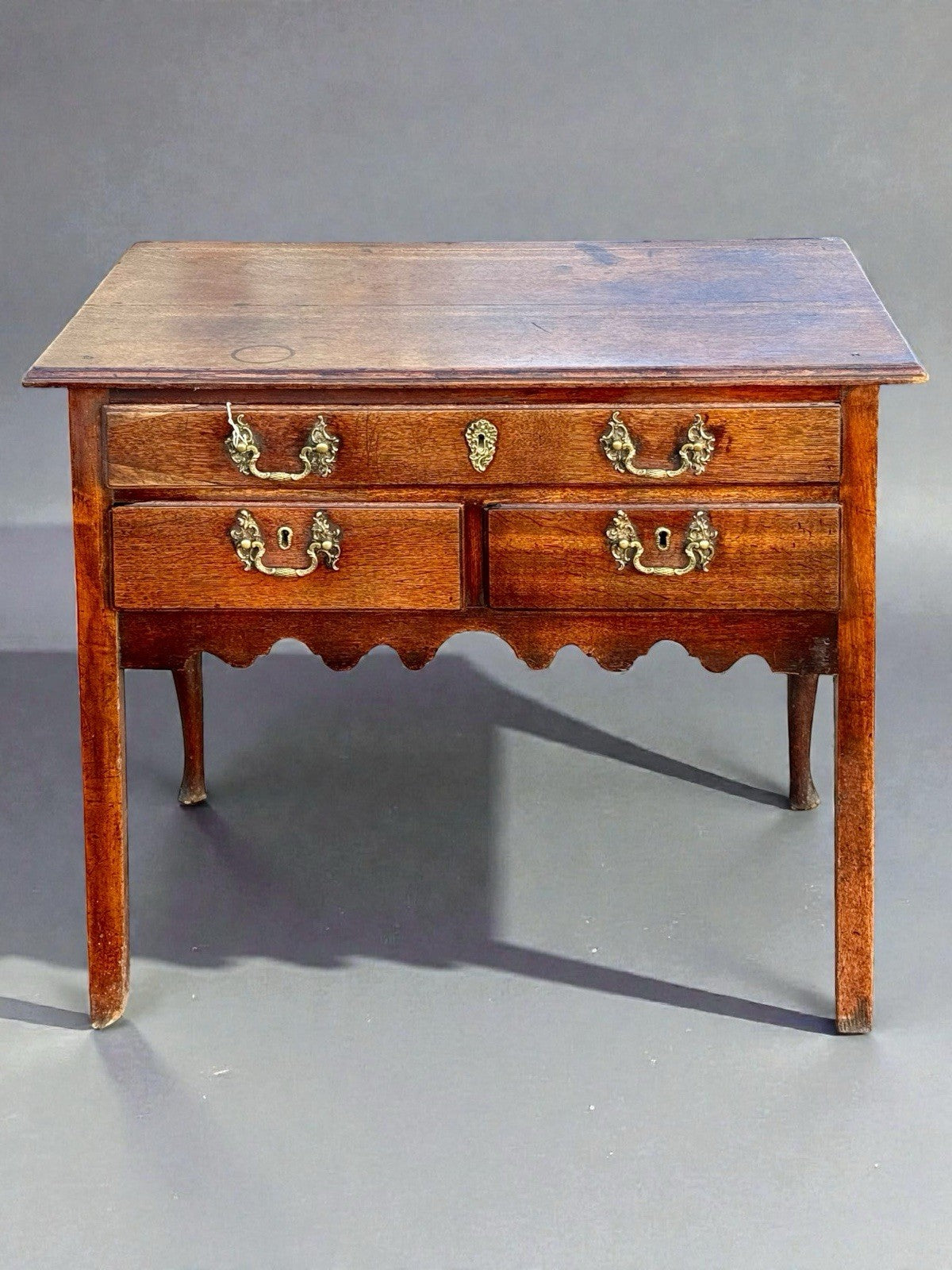 Georgian Oak Lowboy Side Table Antique 18th Century