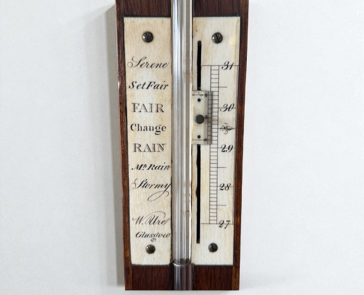 Fine Regency Antique William Ure Of Glasgow Barometer