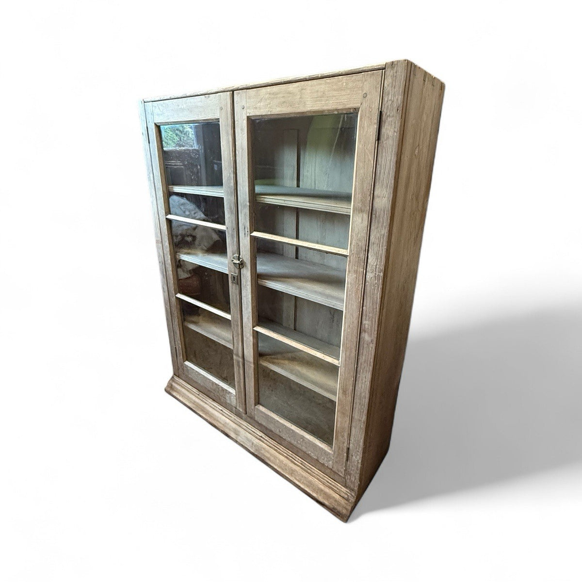 Antique Victorian Pine Glazed Cabinet
