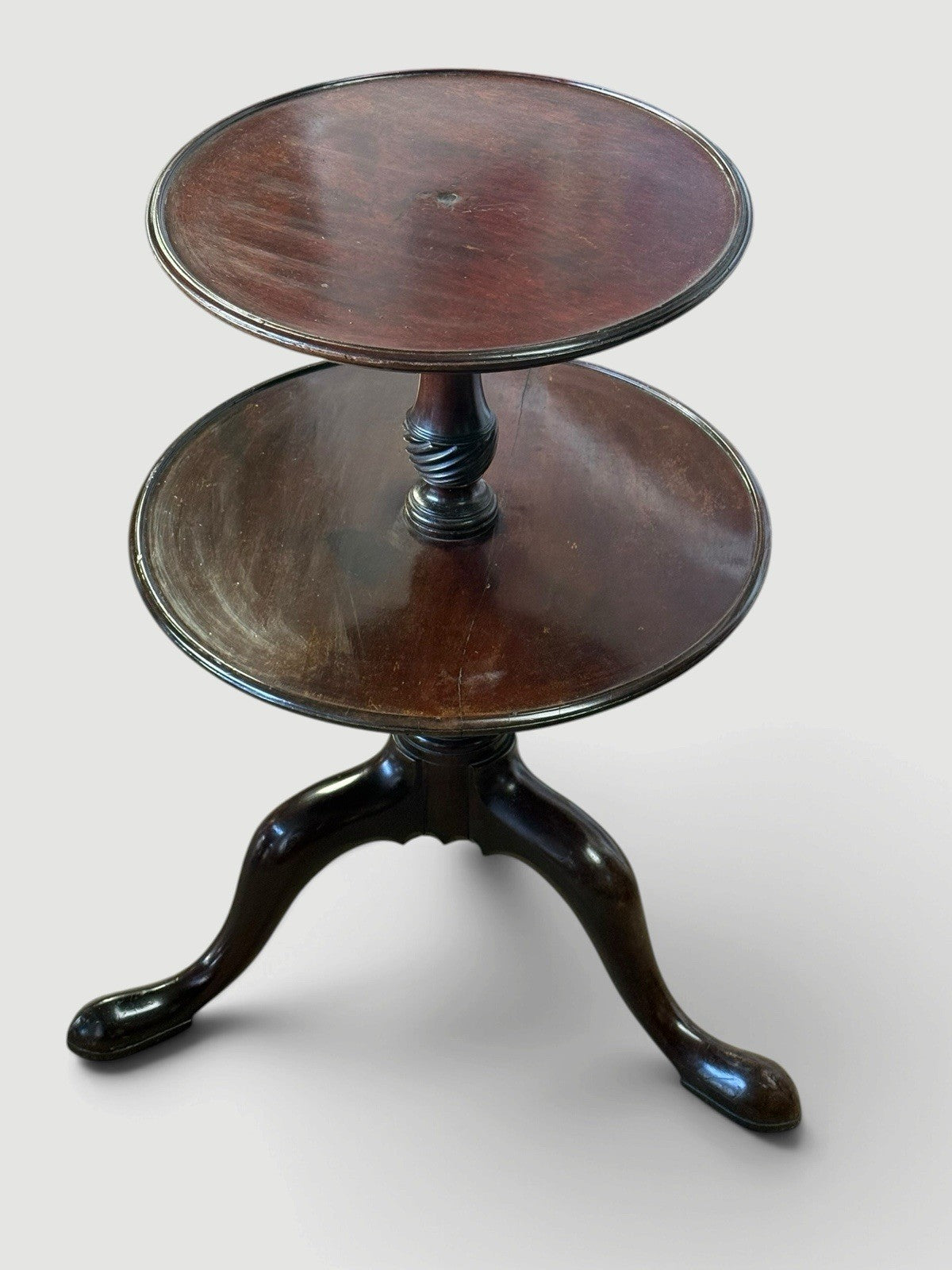 Antique George III Mahogany Dumb Waiter Georgian Serving Stand Circa 1770
