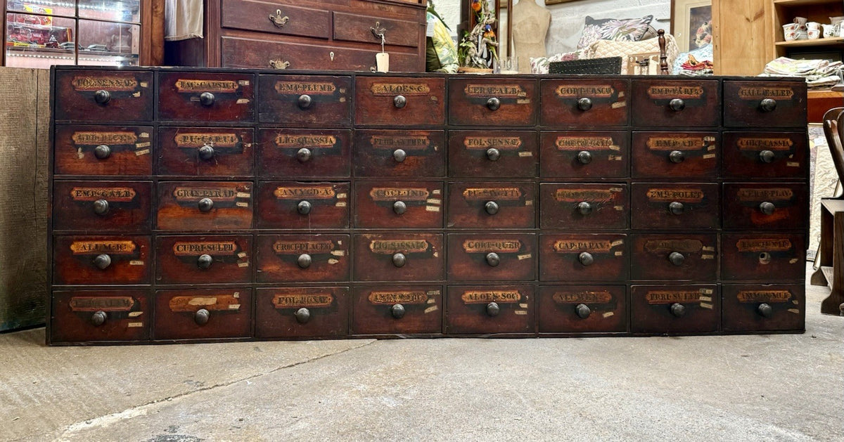 Victorian Apothecary Cabinet Antique Chemist Medicine Drawers Cupboard