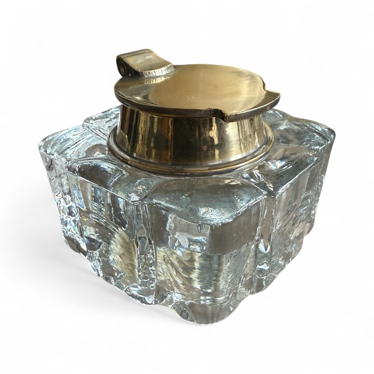 Antique Cut Glass Inkwell