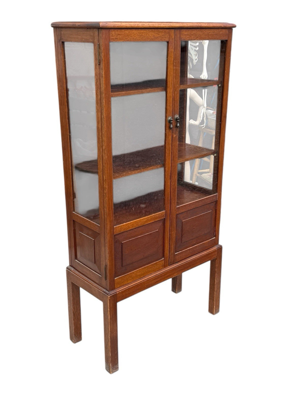 Antique Mahogany Display Cabinet 