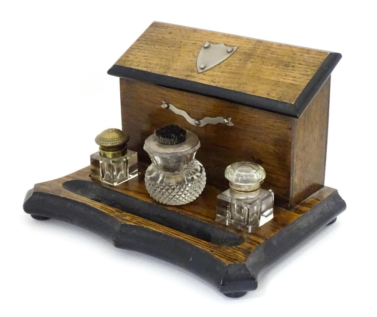 Antique Victorian Oak Desk Compendium 