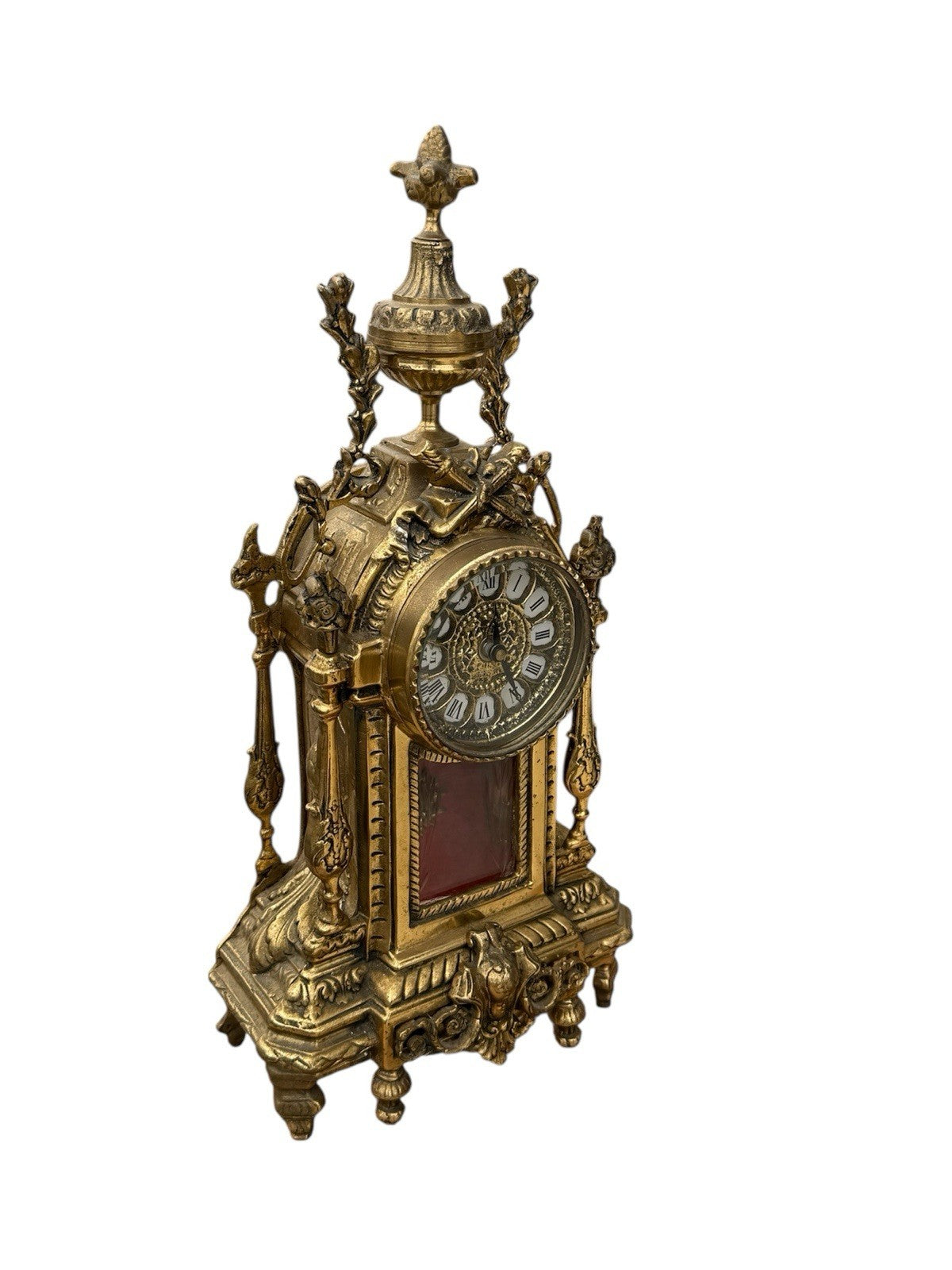 Vintage Baroque Style Electric Mantle Clock 