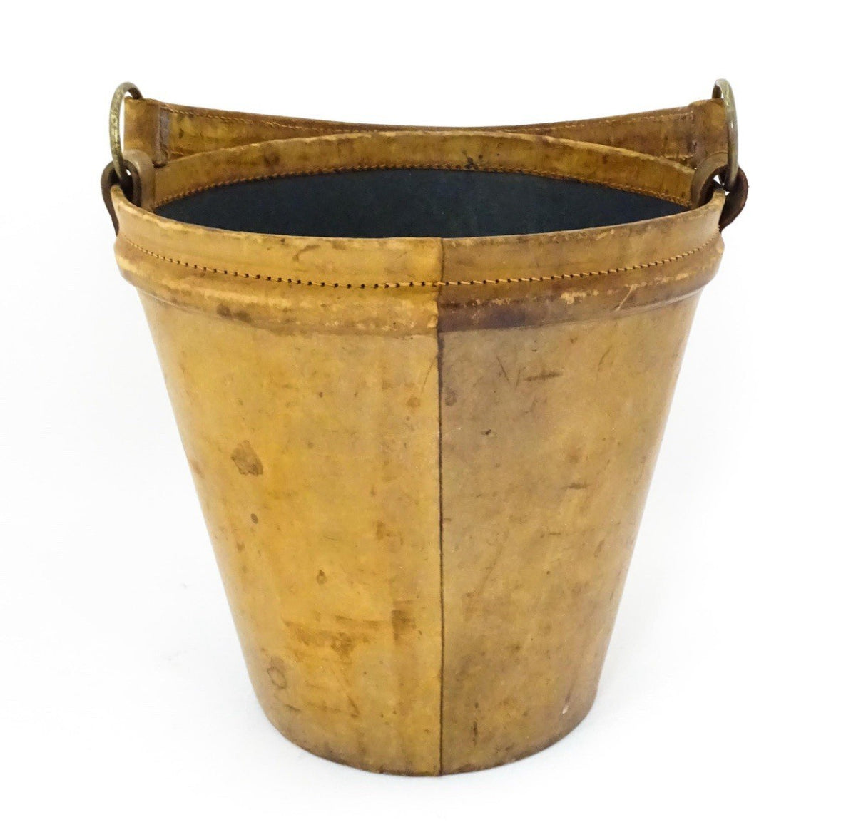 Antique Leather Lined Fire Bucket 