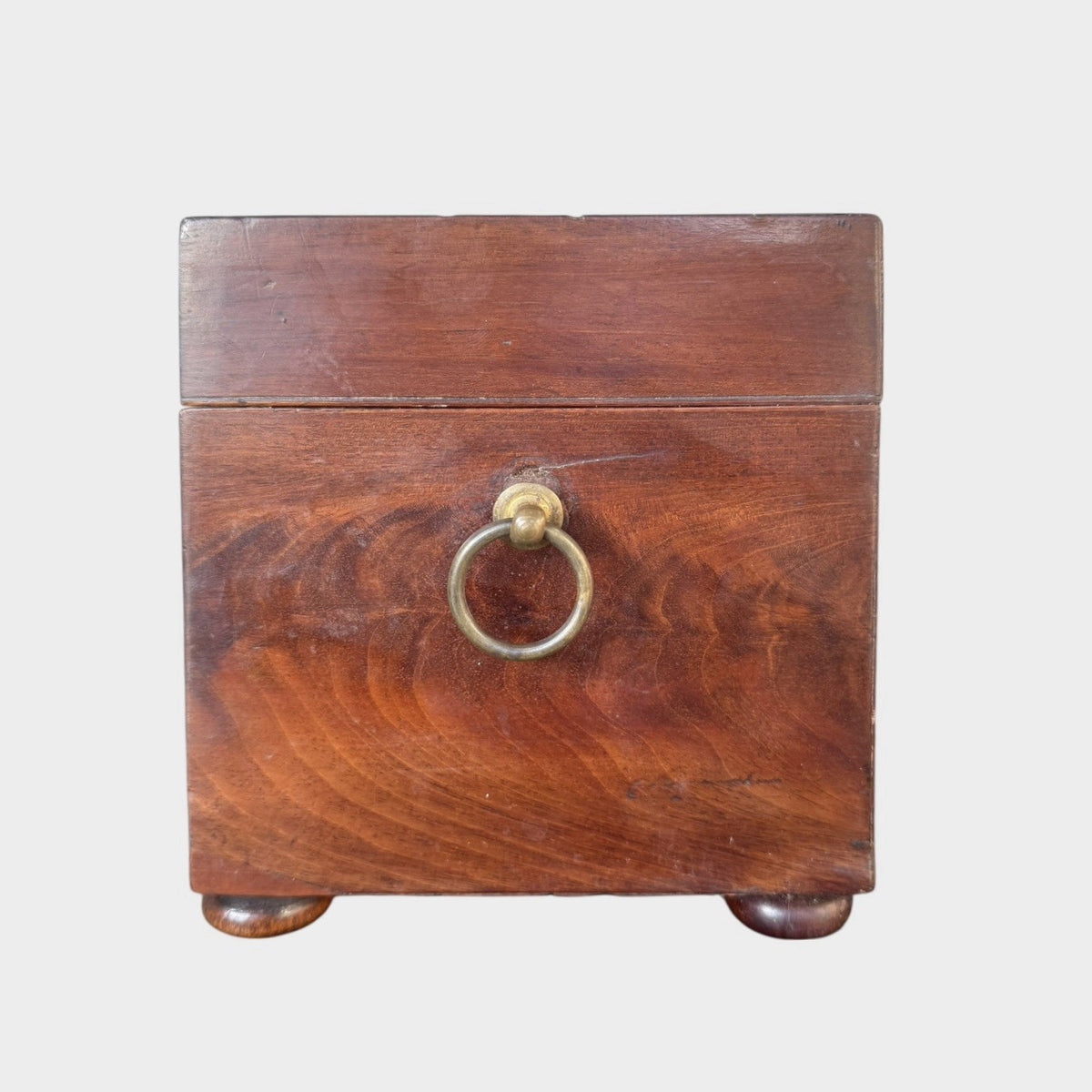Antique Regency Tea Caddy Early 19th Century Wooden Tea Chest