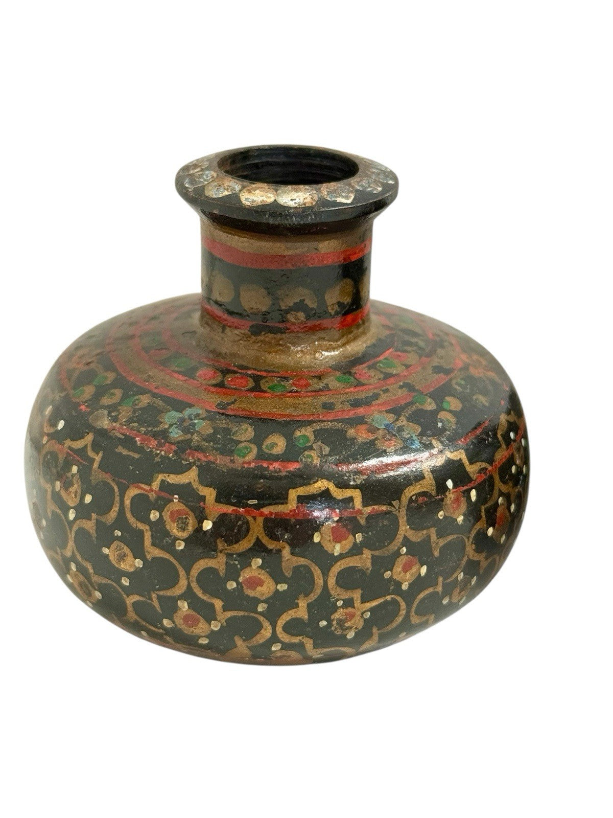 Pair Of Vintage Indian Rose Water Bottles  