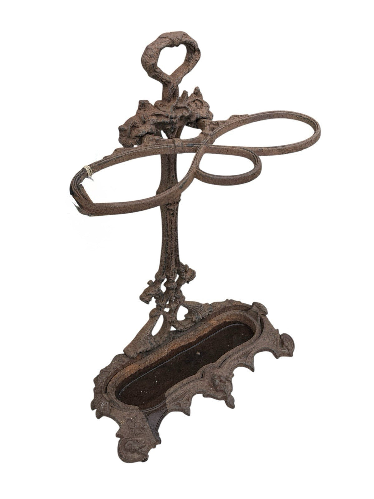 victorian cast iron umbrella stand