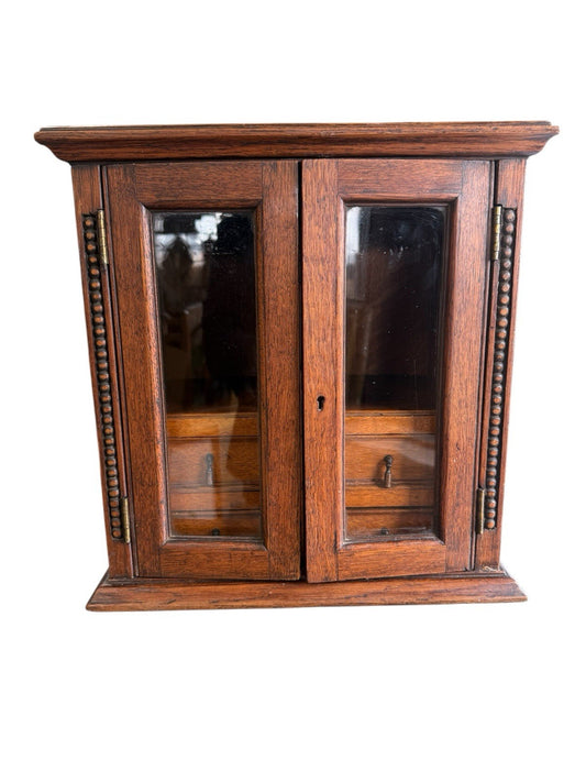 Antique Smokers Cabinet Miniture Chest 