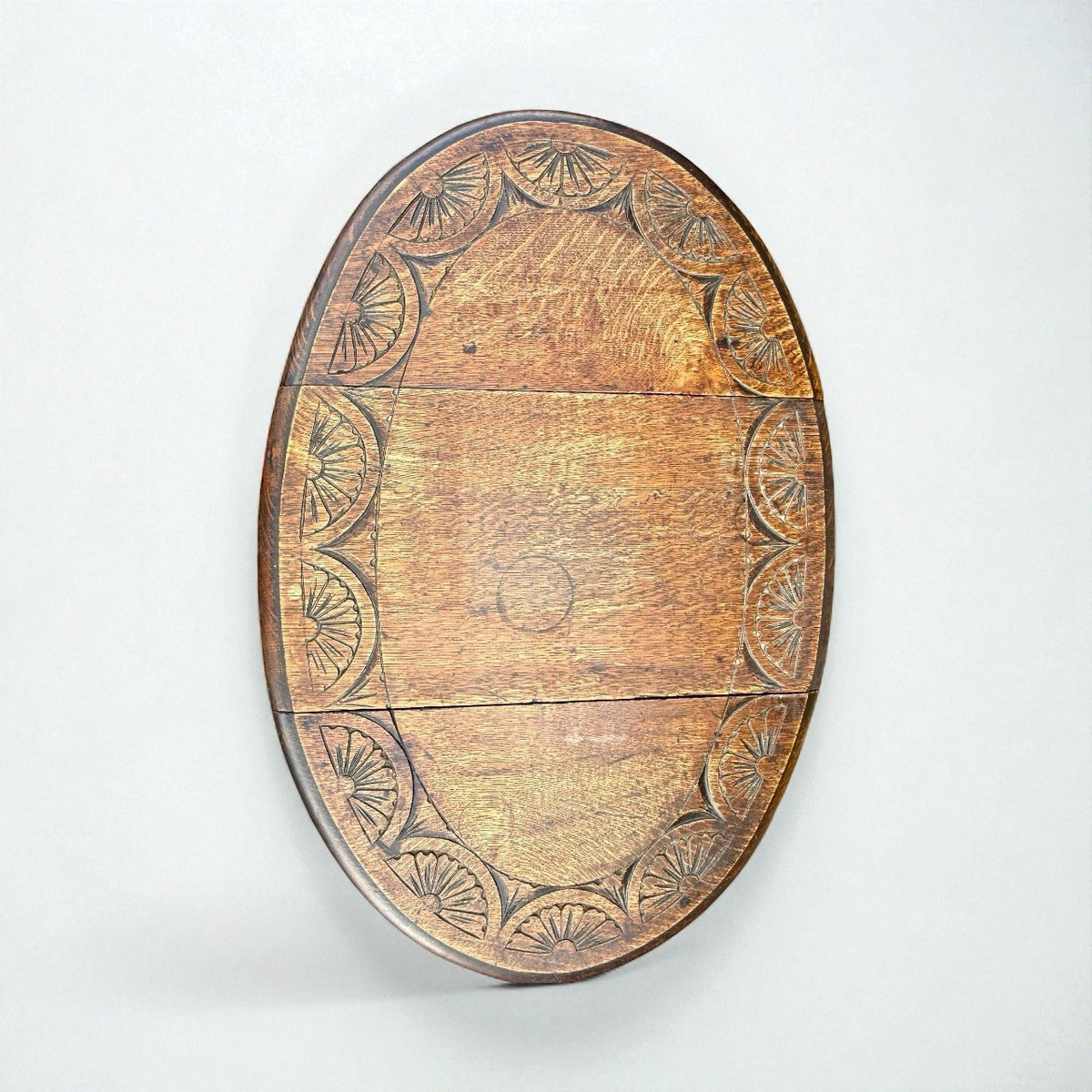 Antique Solid  Oak Bobbin Turned Leg Drop Leaf Gate Leg Table Oval  Occasional