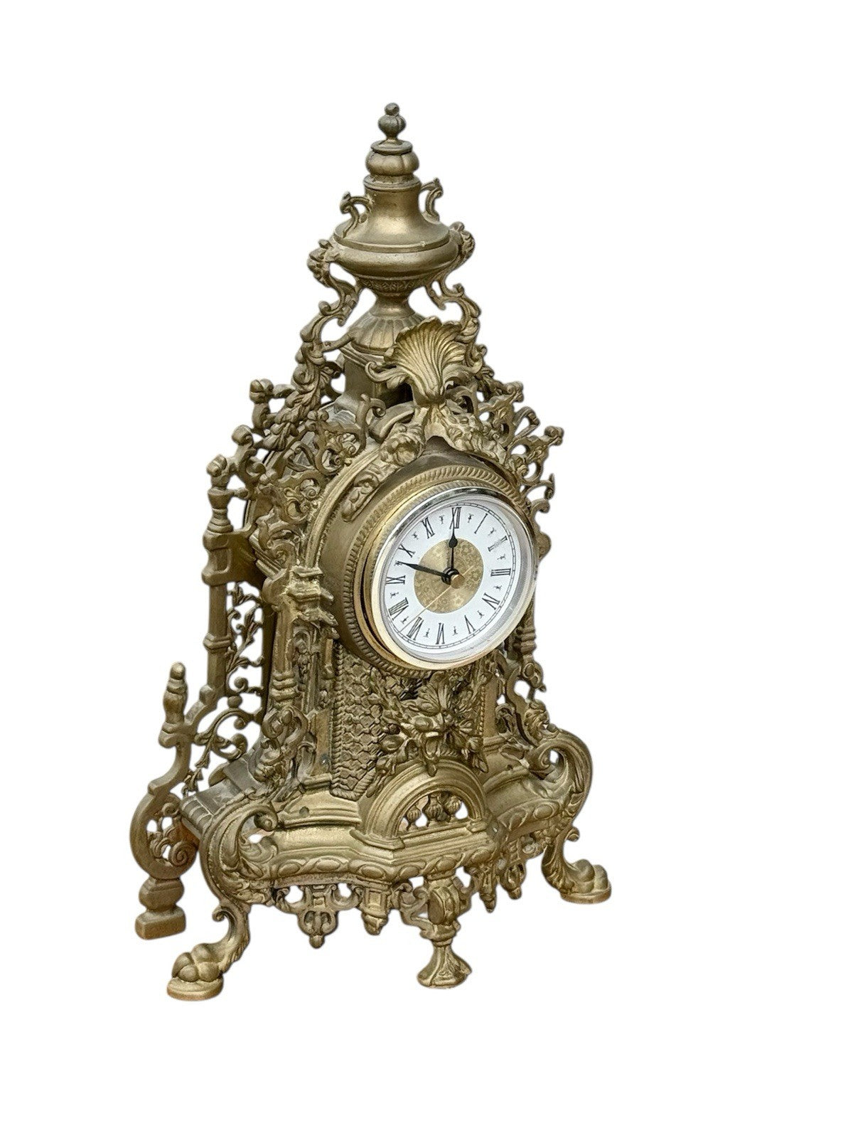 Antique Brass Baroque Style Manyoe Clock