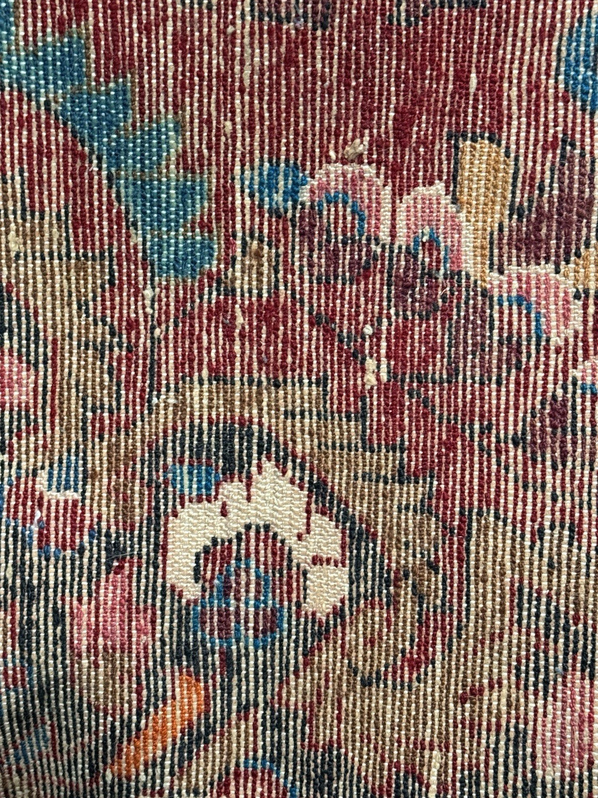 Vintage Keshan Rug Hand Knotted Wool Traditional Oriental Carpet