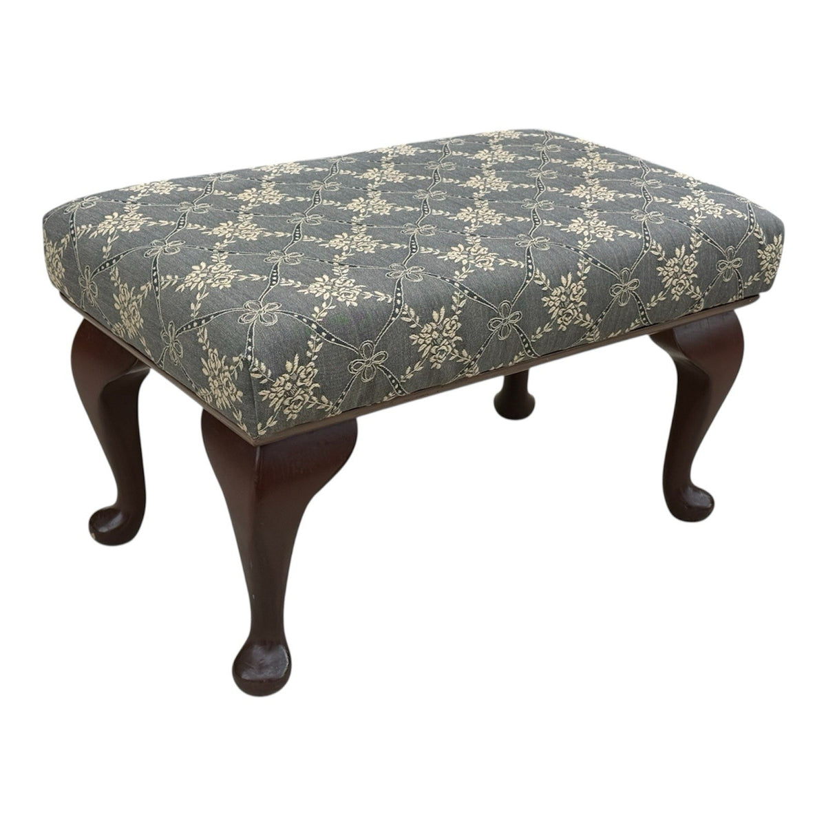 vintage footstool pouffe 