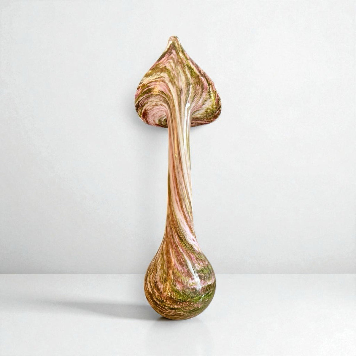 Vintage Alum Bay Pulpit Vase Pink Yellow And Green