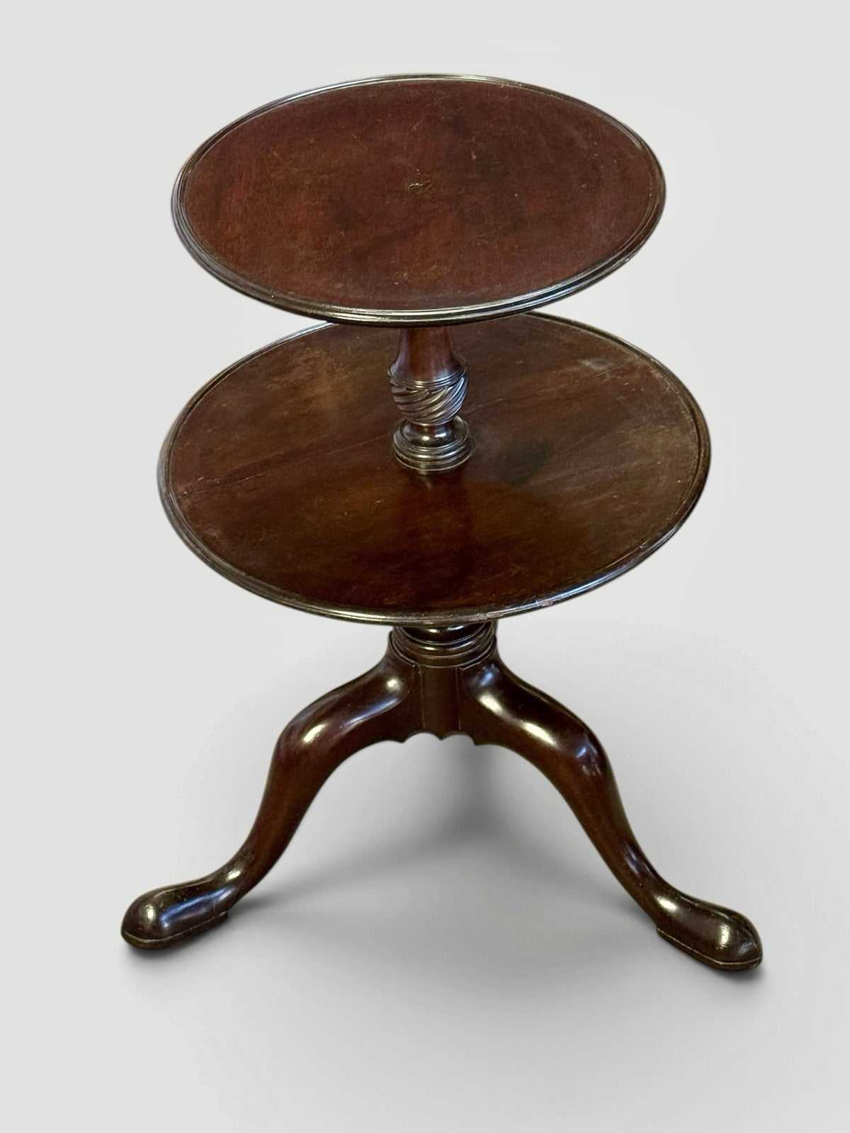 Antique George III Mahogany Dumb Waiter Georgian Serving Stand Circa 1770