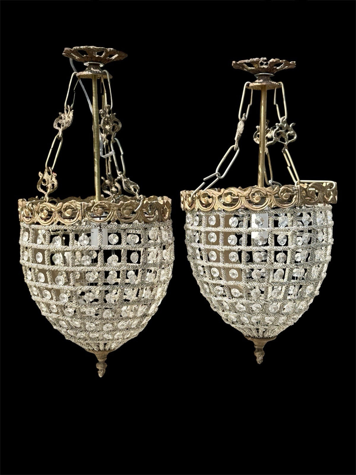 Vintage Ormolu Style Chandelier’s