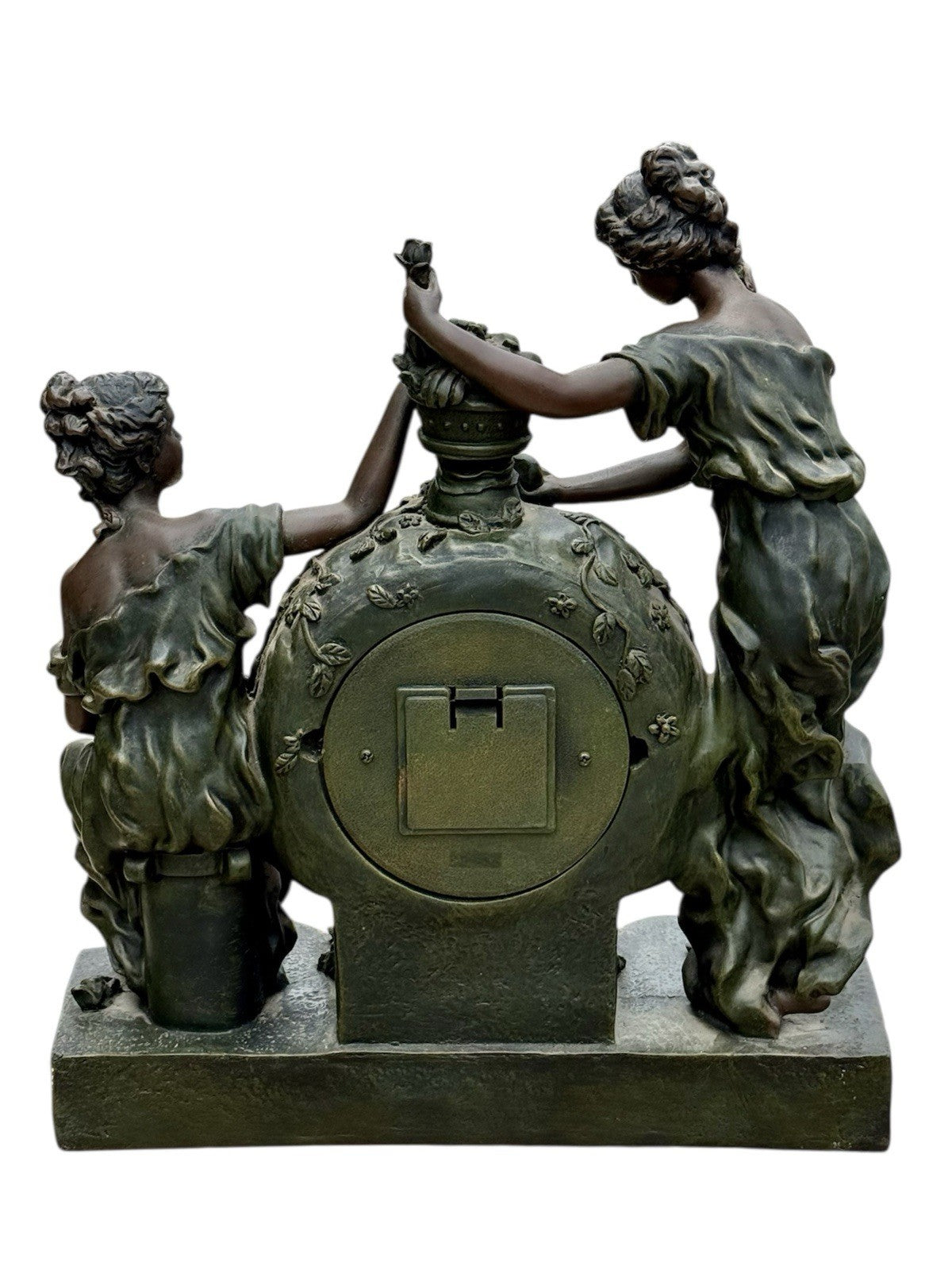 Vintage Juliana Cast Bronze Mantel Clock