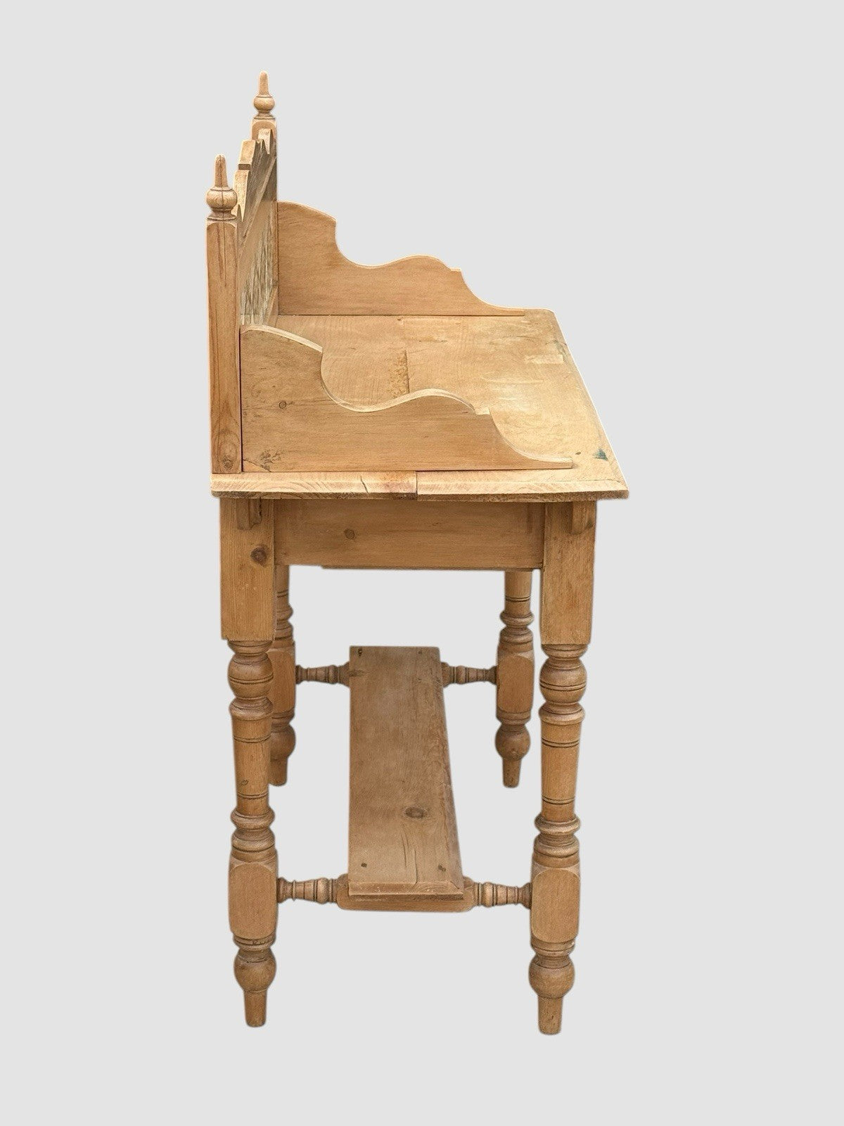 Victorian Pine Washstand Antique Rustic Bathroom Basin Stand Unit
