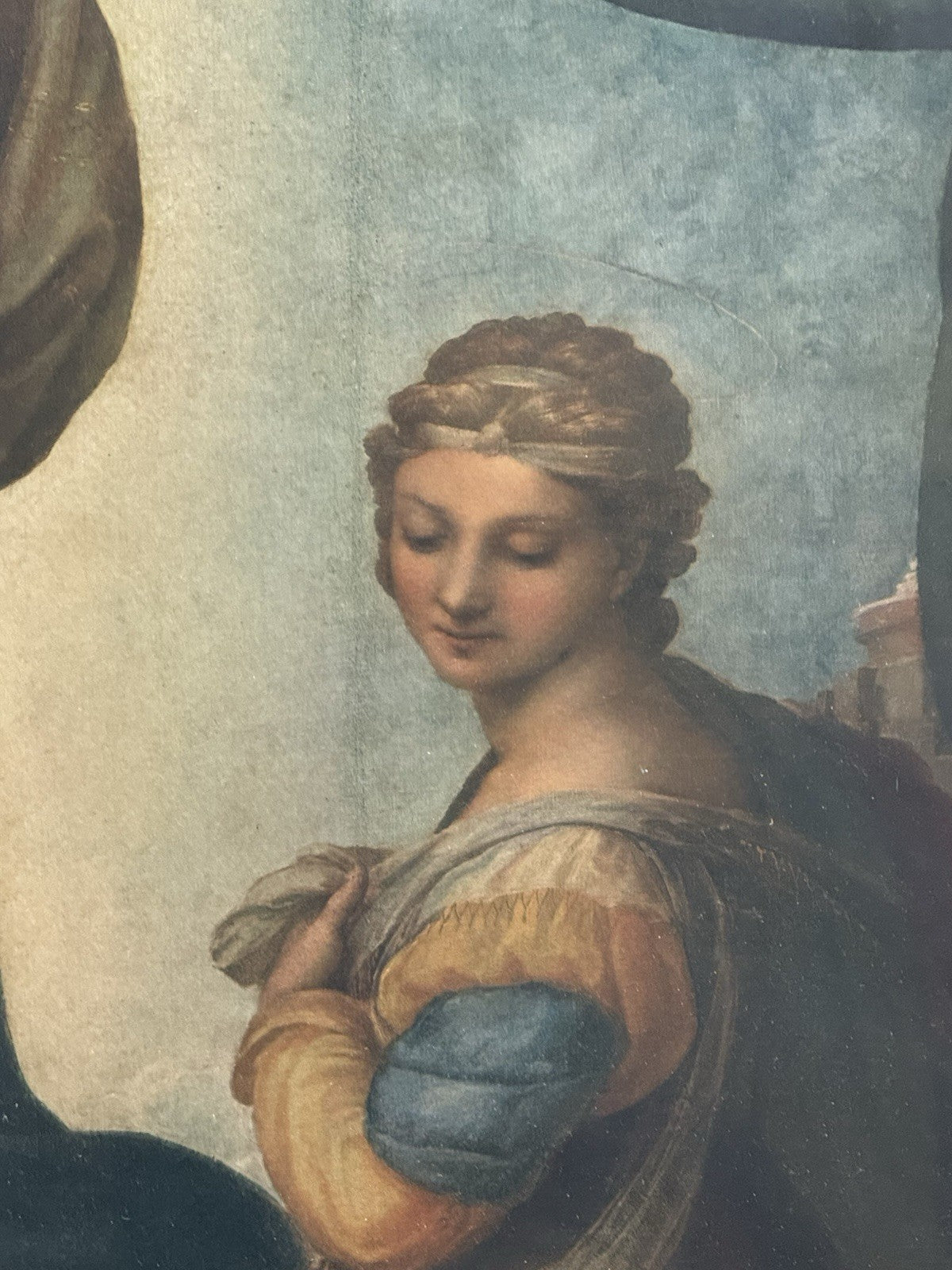 Raphael’s Sistine Madonna Vintage Large Art Print 
