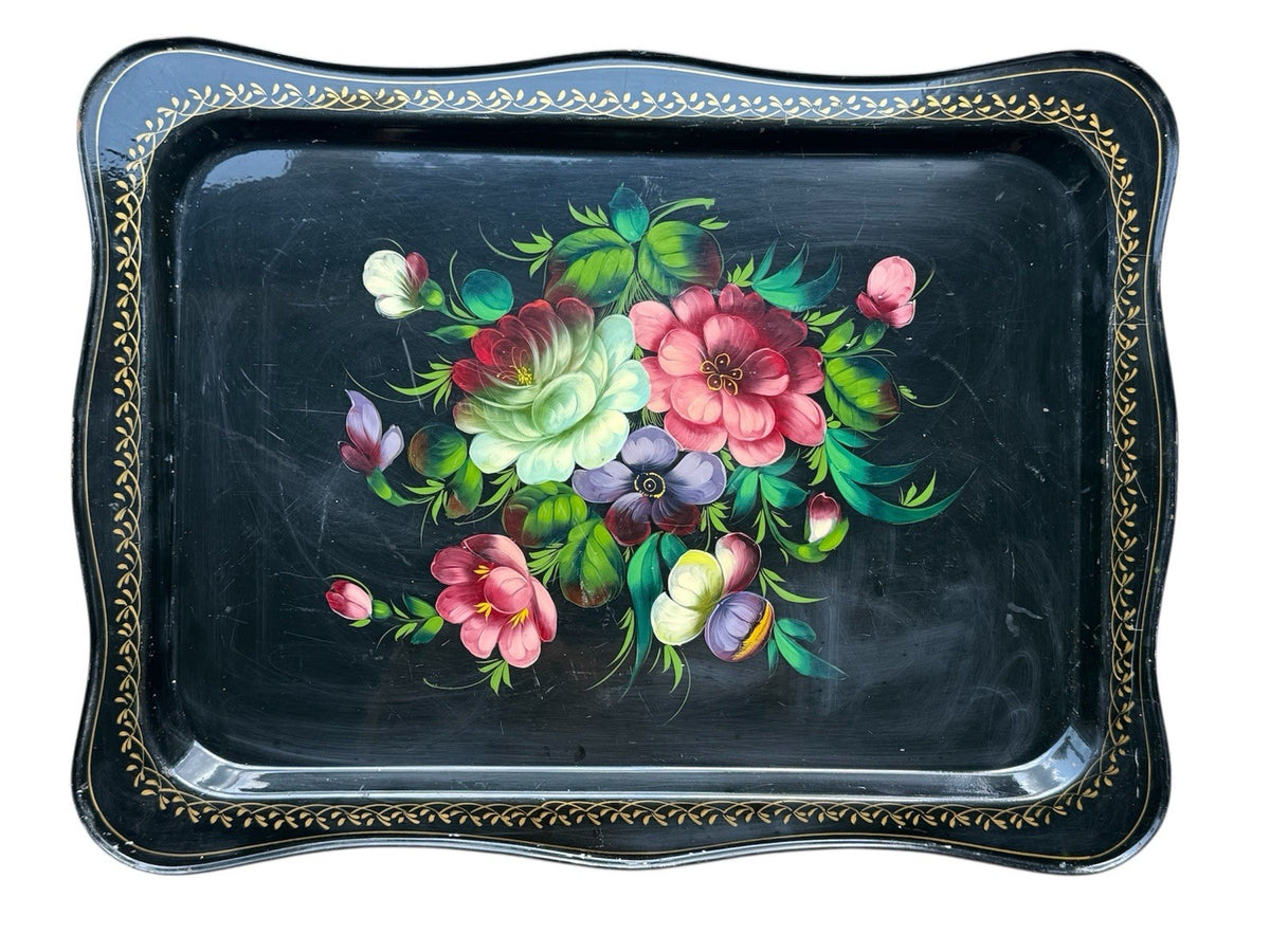 Vintage Soviet Union Toleware Tray