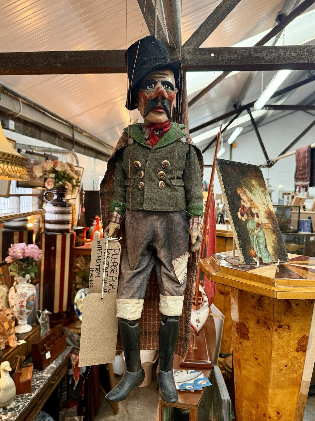 Czechoslovakian Vintage Marrion Woodmans Puppet