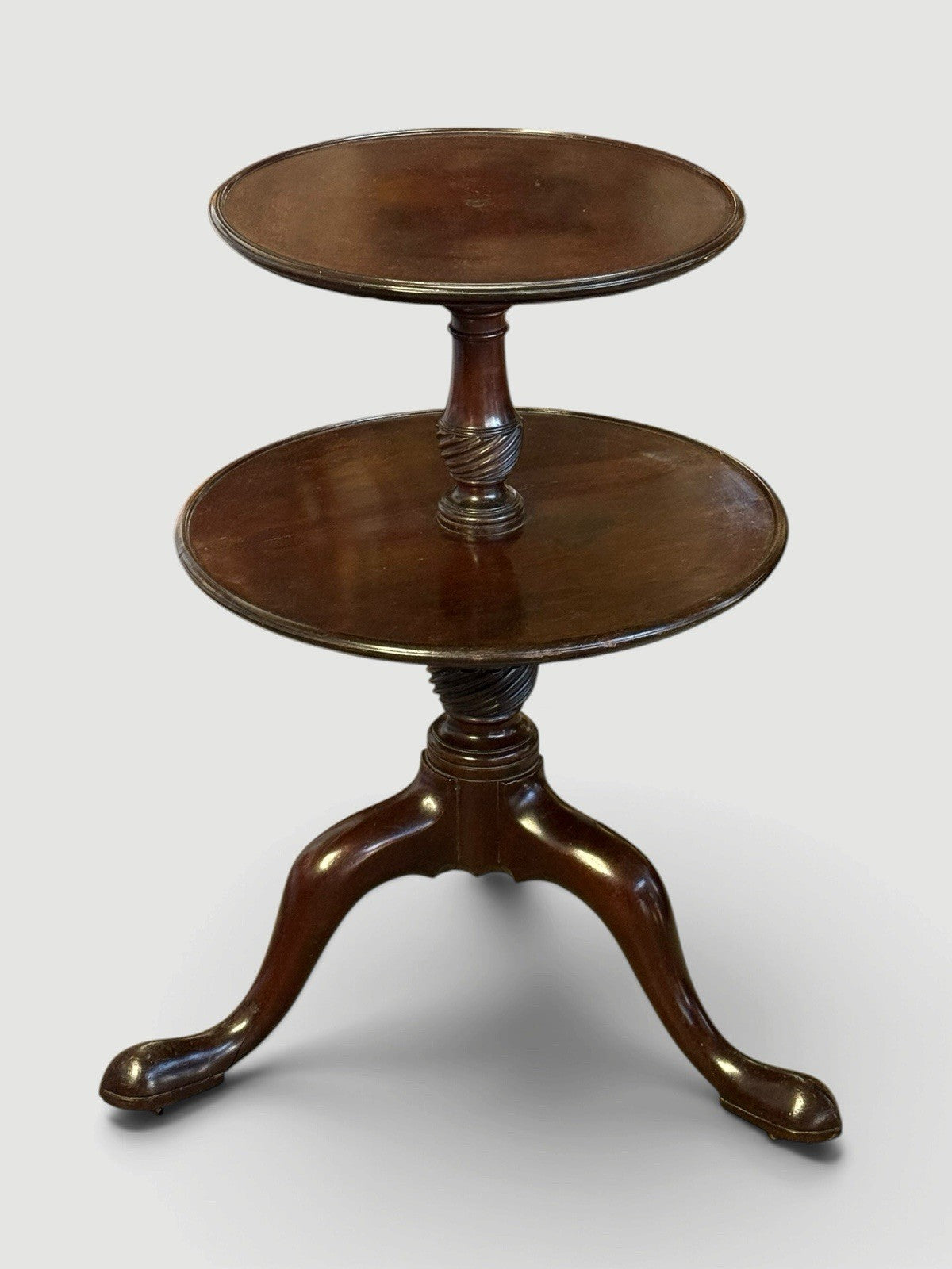 Antique George III Mahogany Dumb Waiter Georgian Serving Stand Circa 1770