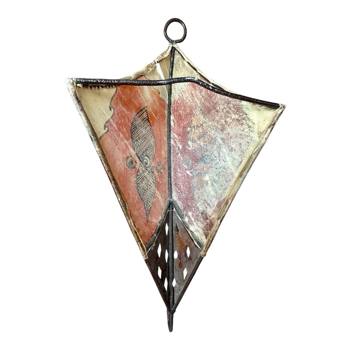Pair Of Moroccan Handpainted Wall Sconce Shades
