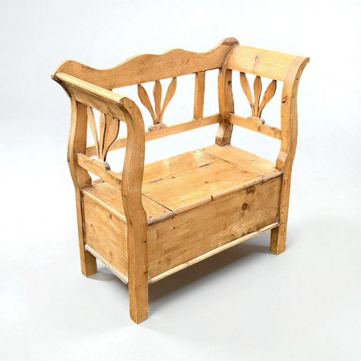 Vintage Pine Hall Bench Country House 