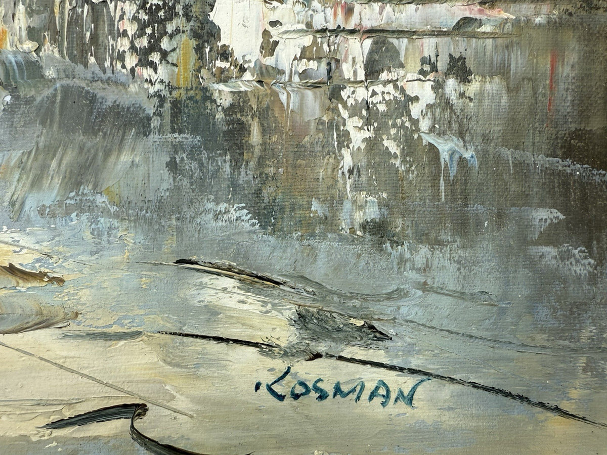 Oil On Board Signed Painting