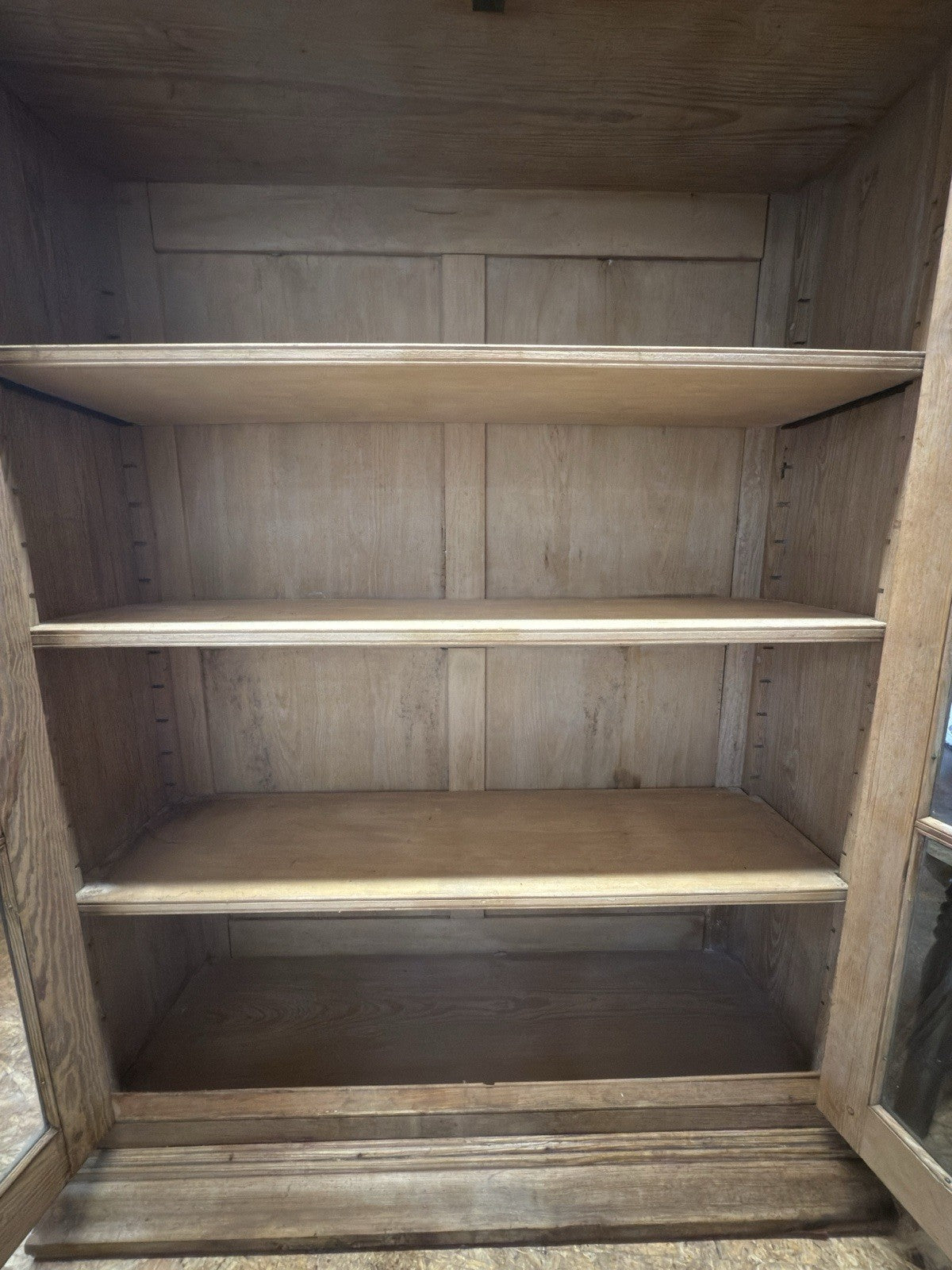 Antique Victorian Pine Glazed Cabinet