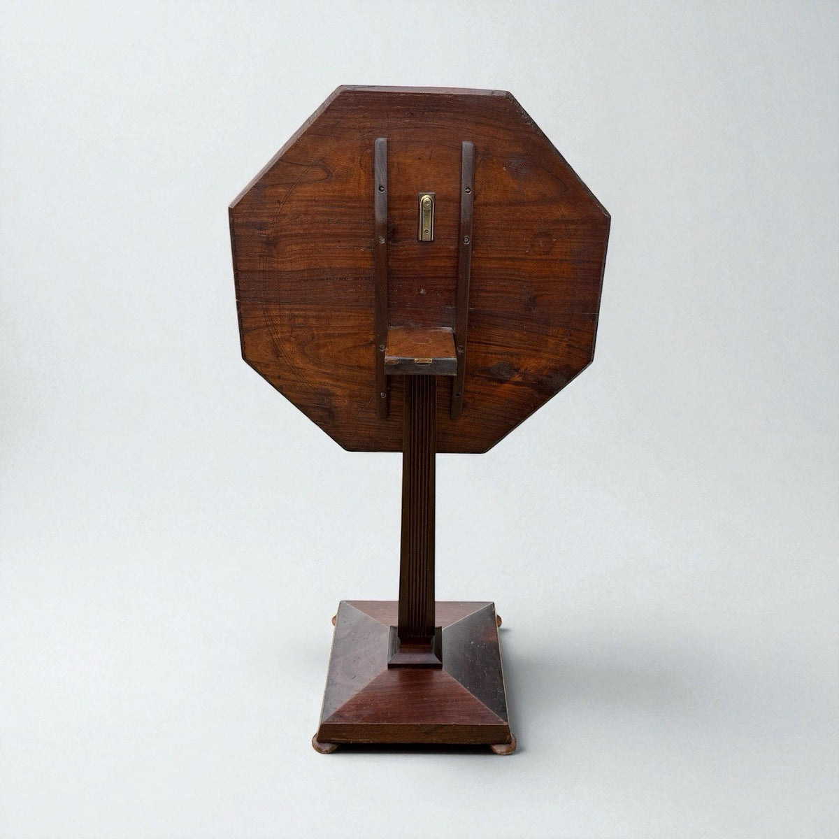 Antique Tilt Top Carved Oak Table 