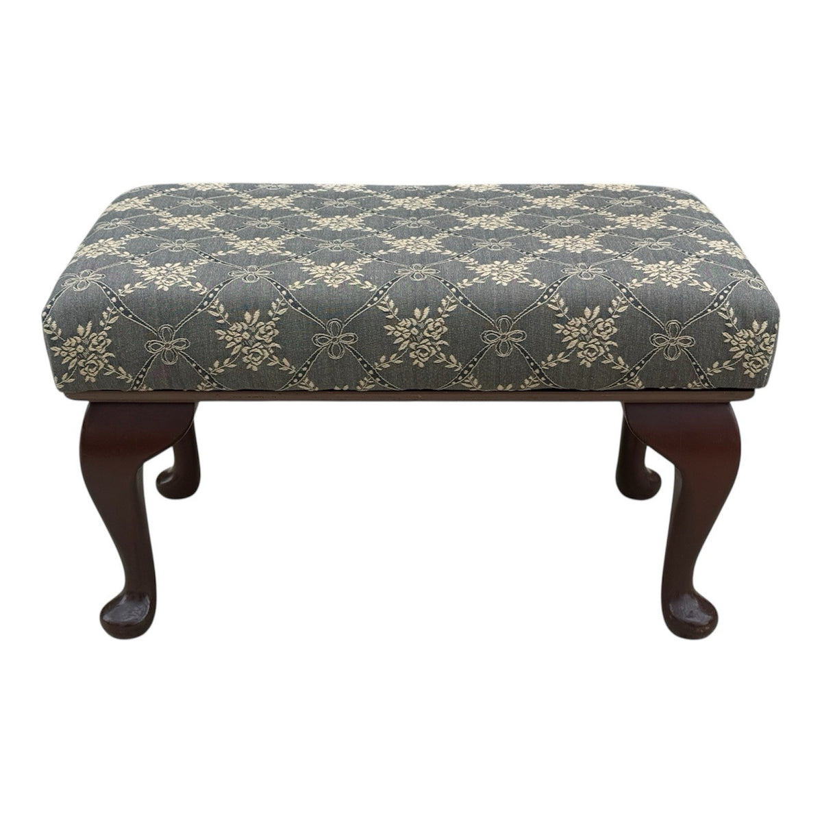 vintage footstool pouffe 