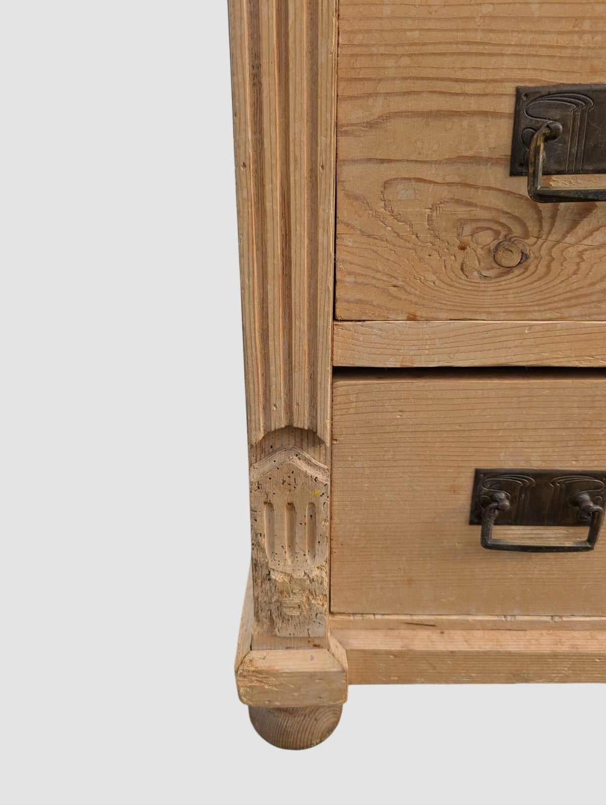 Antique Victorian Pine Chest of Drawers Rustic Country Storage