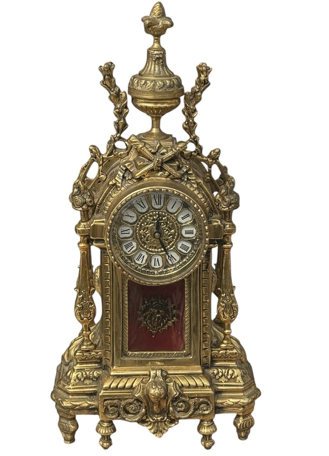 Vintage Baroque Style Electric Mantle Clock 