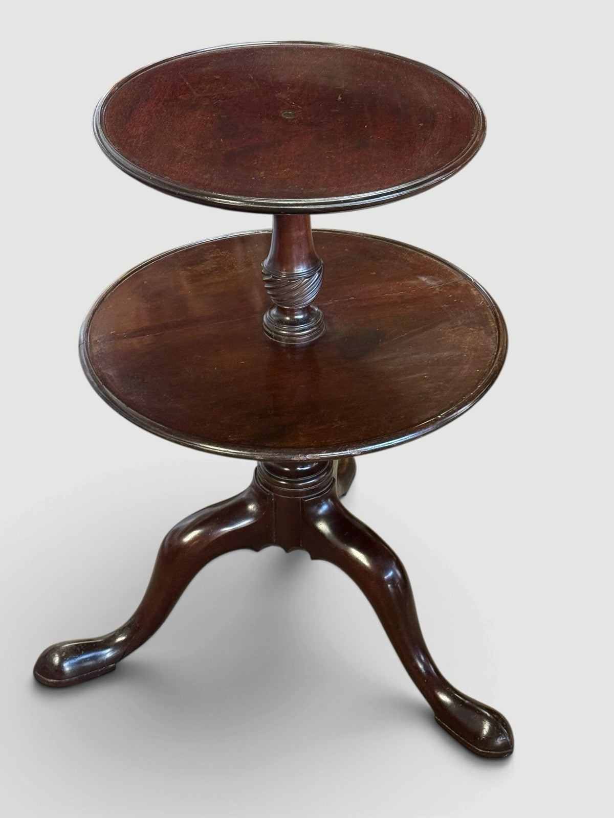 Antique George III Mahogany Dumb Waiter Georgian Serving Stand Circa 1770