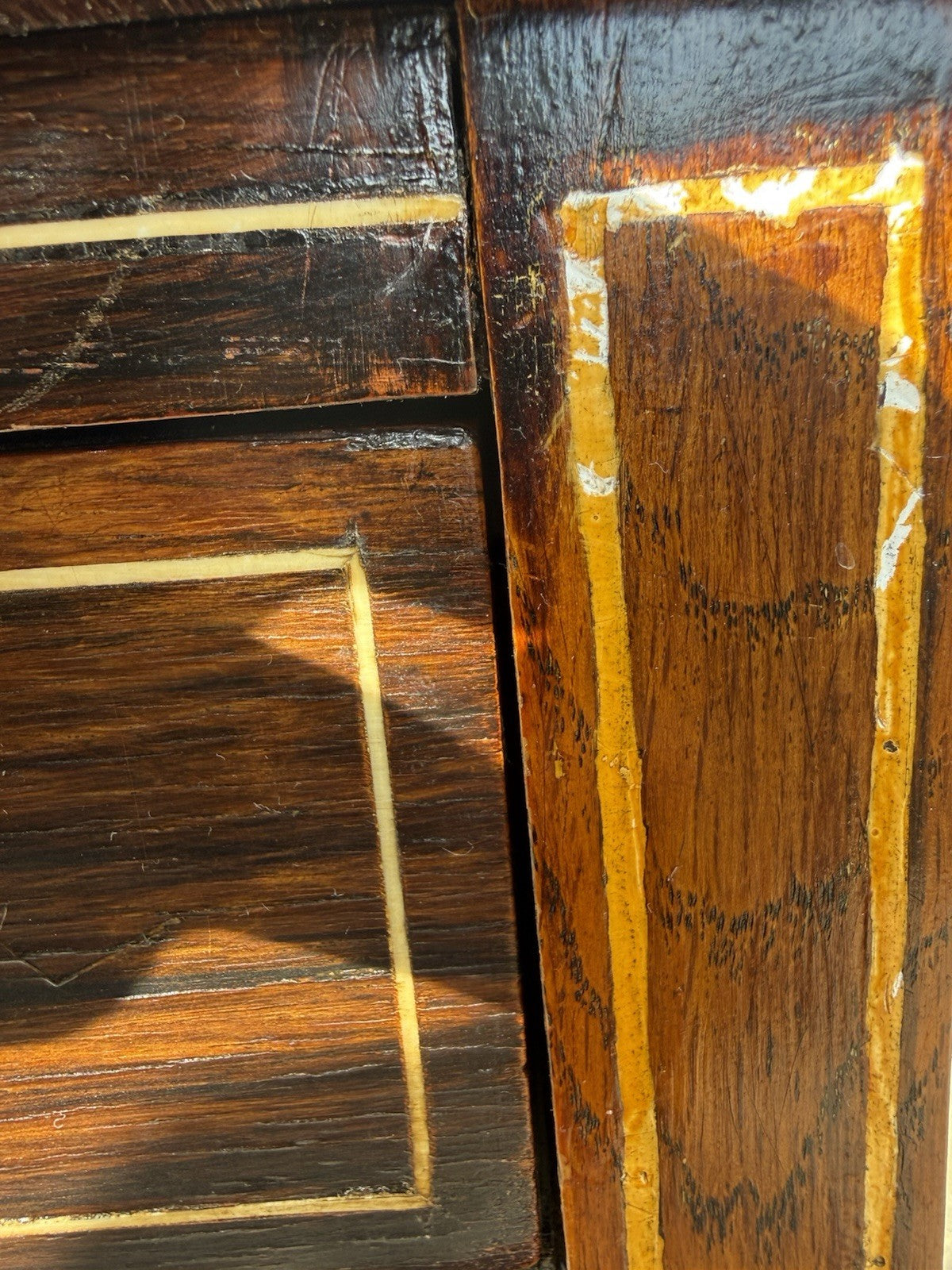 Antique English Inlaid Rosewood Table 