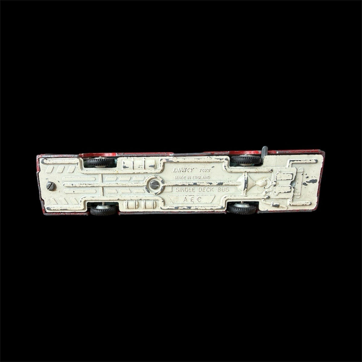 Dinky Toys AEC Single Deck Bus, No 283, 1971, Original, Complete, Red, Rare