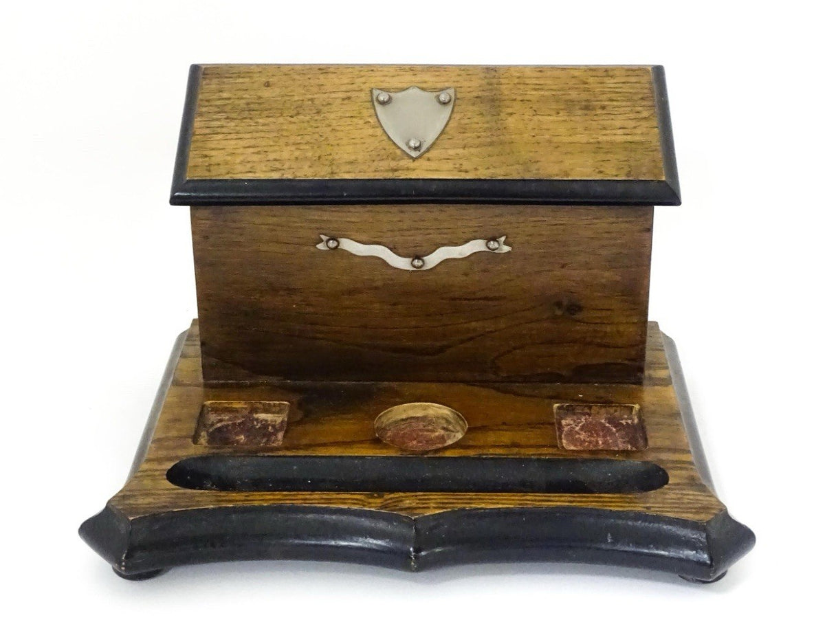 Antique Victorian Oak Desk Compendium 