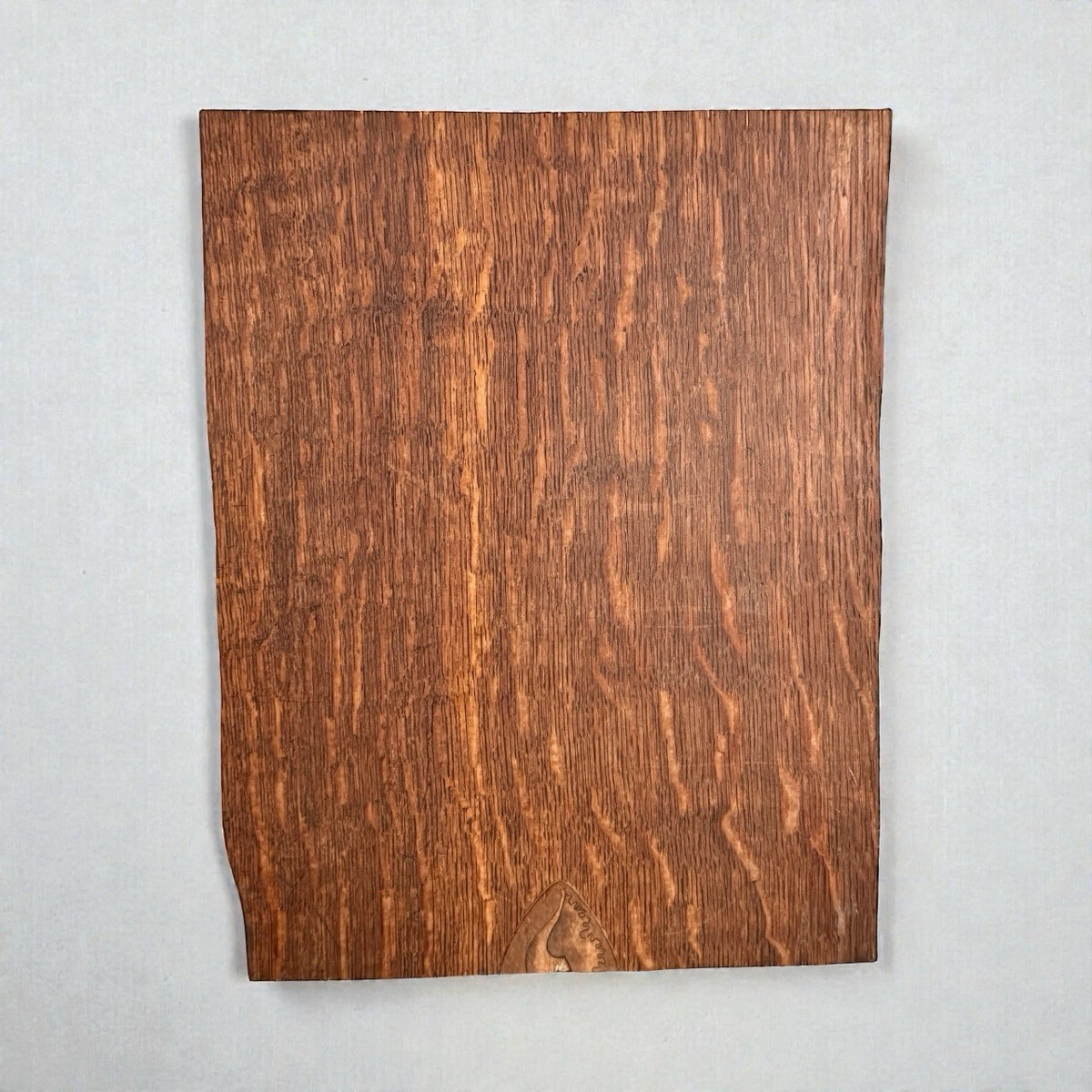 Vintage Handmade Religious Icon on Reclaimed Antique Oak Panel