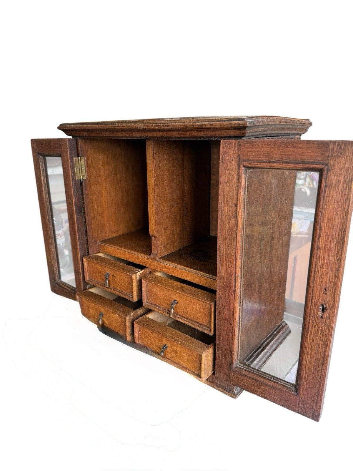 Antique Smokers Cabinet Miniture Chest 
