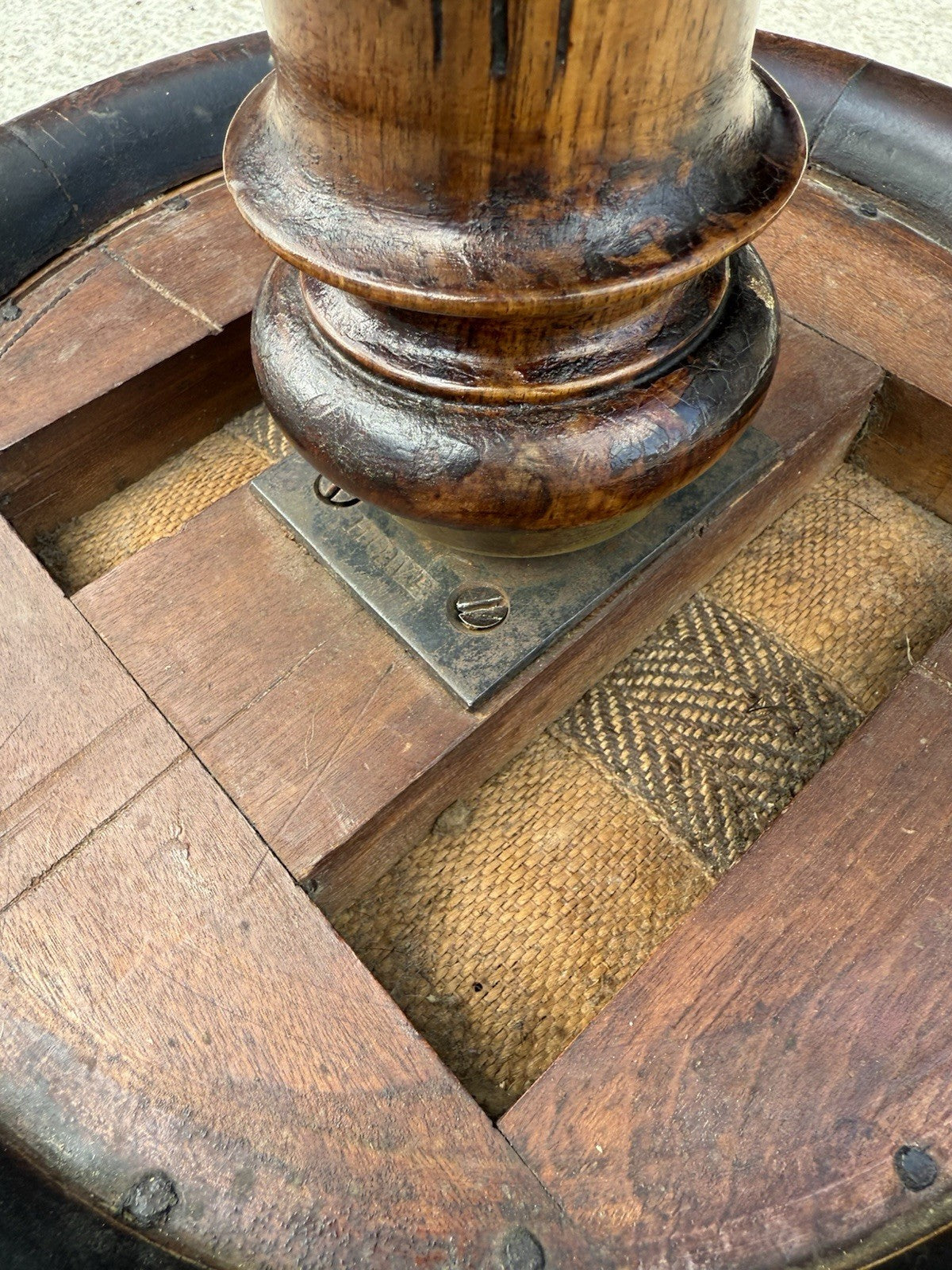 Antique Rosewood Piano Stool By Howe